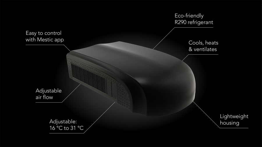 Climatiseur de toit RTA-1700L noir