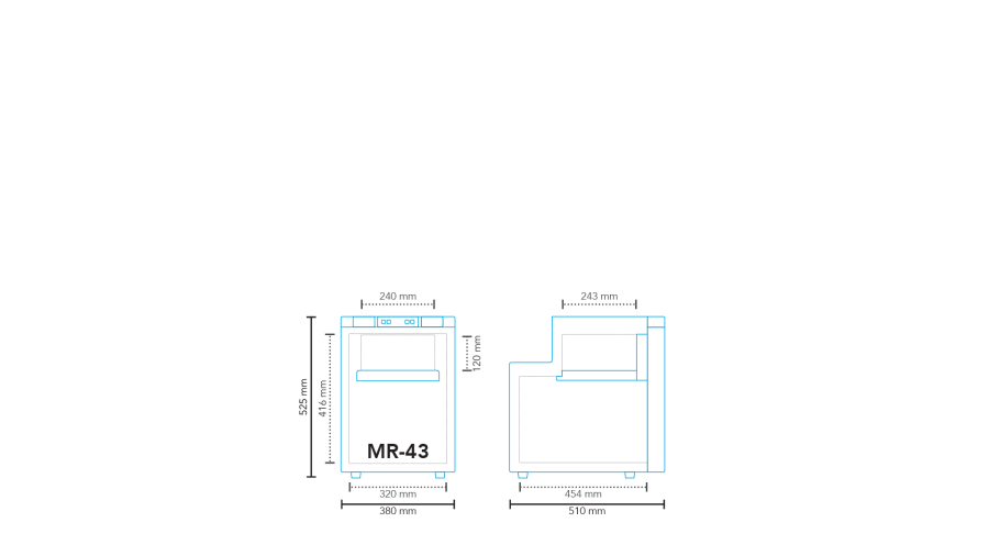 Réfrigérateur à compression MR-43