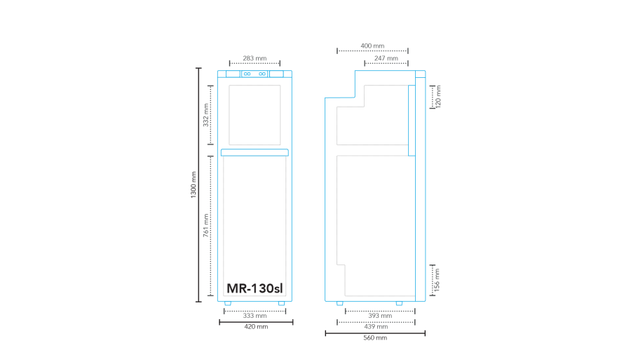 Réfrigérateur à compression MR-130sl