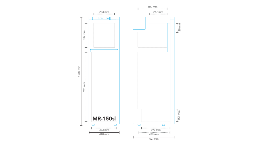 Réfrigérateur à compression MR-150sl
