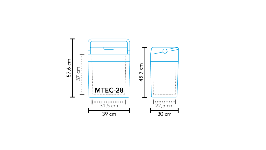 Glacière thermoélectrique MTEC-28 AC/DC