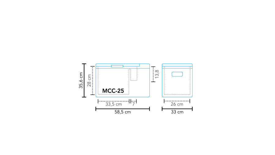 Compresseur de glacière MCC-25 AC/DC