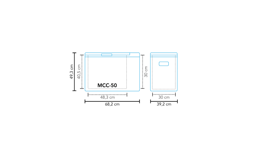 Glacière portable à compression MCC-50 AC/DC