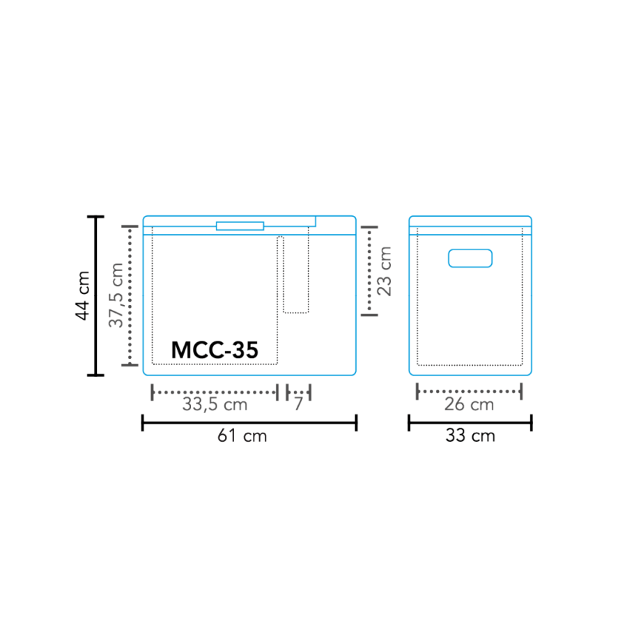 Compresseur de glacière MCC-35 AC/DC