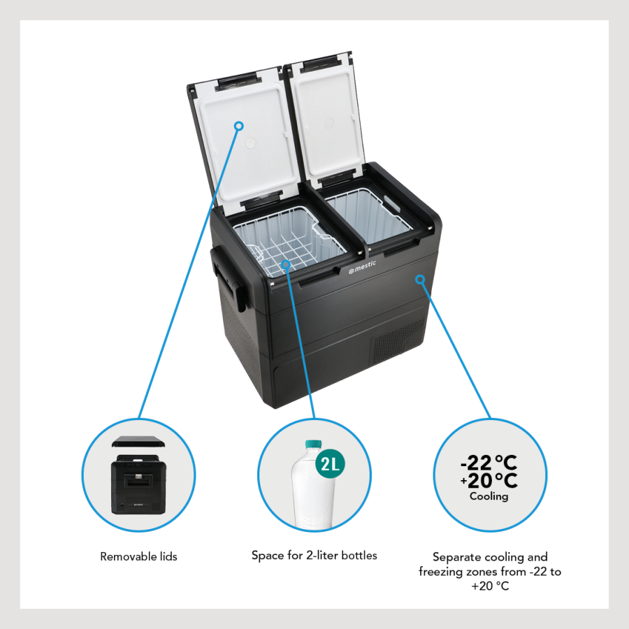 Compresseur de glacière MCCM-55 AC/DC Dual Zone